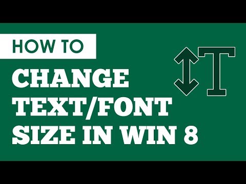 How To Easily Change Text Size (Font Size) In Windows 8 How To Easily Change Text Size (Font Size) In Windows 8