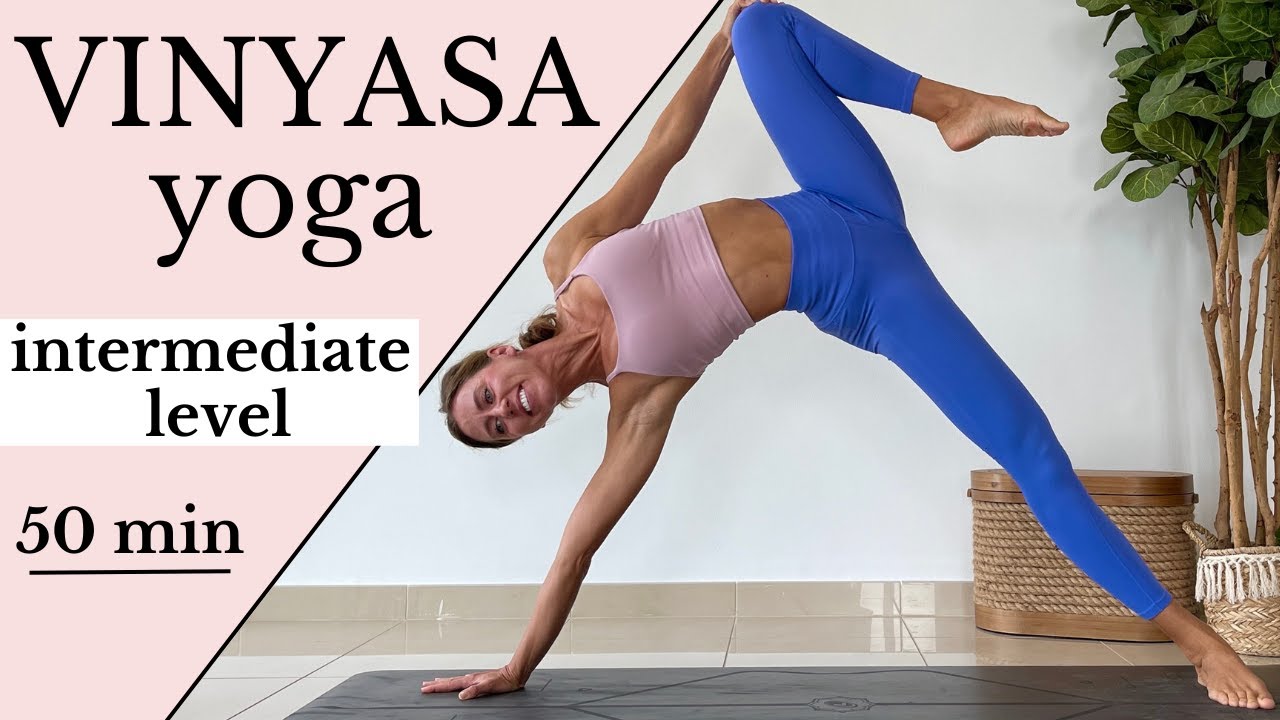 50 Min SLOW VINYASA Yoga Flow For INTERMEDIATE Level: Full Body ...