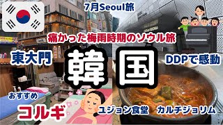 🇰🇷ソウル旅2日目🇰🇷【おひとり様で落ち着くお店紹介の旅한국어 자막】コルギ/2024.7月ソウル２泊３日/太刀魚料理/東大門