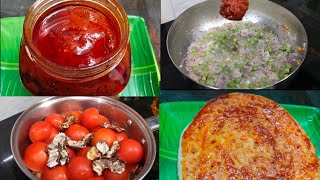 தக்காளியை இப்படி செய்து வைத்தால் 5 mits lunch box recipe செய்யலாம்/Tomato pickle