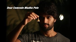 Dear Comrade- Madhu pole peytha mazhaye video song