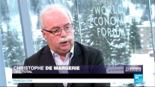 Davos: Christophe de Margerie, chief executive of the French energy company Total