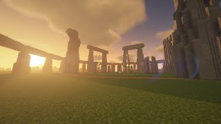 Stonehenge from Civilization VI but in Minecraft