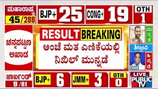 Nikhil Kumaraswamy Leading In Postal Votes | Channapatna By Election Result