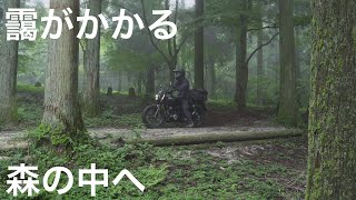 [moto touring] To the campsite in the forest where the haze can stand