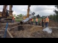 work crews laying 9 000 feet of new water line around stanley lake in westminster