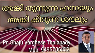 അങ്കി തുന്നുന്ന ഹന്നയും, അങ്കി കീറുന്ന ശൗലും. Message 46.