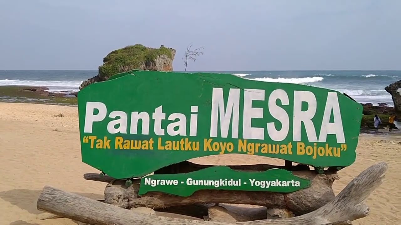 Tercantik! Obyek Wisata Pantai Ngrawe Pantai Mesra, Gunung Kidul ...