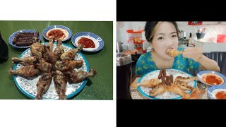 AR BAWP DAWLH ILA😁😁#Chicken#drumstick #Mukbang #asian #northeast #mizo ..