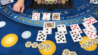 Blackjack | $800,000 Buy In | INCREDIBLE HIGH LIMIT BLACKJACK SPLITS \u0026 DOUBLES! MILLION DOLLAR WIN!