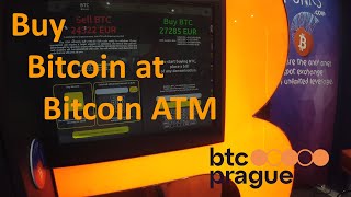 Buy and sell Bitcoin at an ATM - Shitcoins.club Interview at BTC Prague 2023