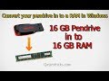 How to use USB flash drive as a RAM in PC | increase the RAM of your Windows