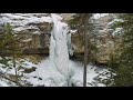 8 hours mighty waterfalls sounds 4k winter beauty of icebound waterfalls stanley falls canada