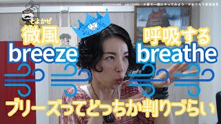 【英語発音FYI】ブリーズ(breathe)とそよ風(breeze)の違い｜#StayHome #WithMe  #家で一緒にやってみよう｜英語発音チューニング体操 Day442【生配信】