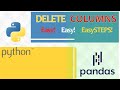 Delete columns from Dataframe in Python-5 Easy ways!