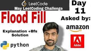 Flood fill - Amazon interview question | leetcode #733 - python solution