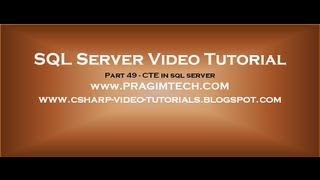 CTE in sql server Part 49