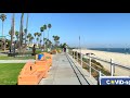 [4K] Bluff Park to Belmont Pier in Long Beach, California USA - Scenic Beach Walking Tour 🎧