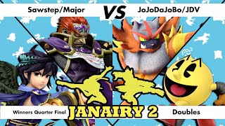 Janairy 2024: Doubles - Winners Quarter Final - Sawstep/Major Vs. JoJoDaHoBo/JDV - SSBU