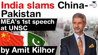 India slams Pakistan and China over Terrorism at UNSC - Key highlights of MEA S Jaishankar's speech