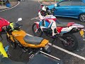 Africa Twin XRV foglights test run cum makan makan santai ride to Tanjung Buai Johor