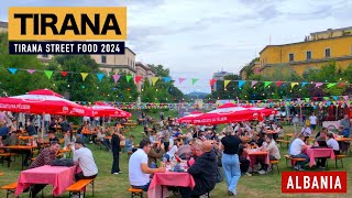 TIRANA, ALBANIA 🇦🇱 STREET FOOD 2024 🥞 EUROPA PARK 🍲 SHESHI SKENDERBEJ 🥓 🥗 TIRANE SHQIPERI [4K HDR]