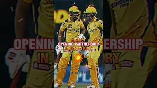 Highest Opening Partnership in IPL🤯 #cricket#shorts#shortsfeed @Mahi07Crickedit @MR.360