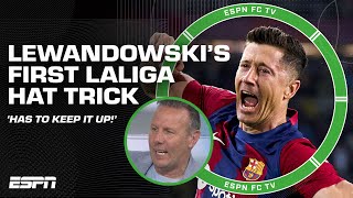 'Robert Lewandowski HAS TO KEEP IT UP' 👀 - Craig Burley on Lewandowski's Barca hat trick | ESPN FC