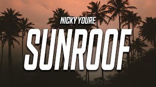 Nicky Youre Sunroof Lyrics feat dazy i got my head out the sunroof