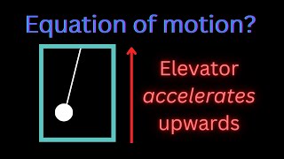 Pendulum in the Accelerating Elevator | Noninertial Frames