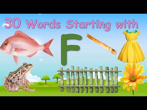 30 Words Starting with Letter F Letter F words Words that starts with F