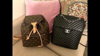 Chanel Urban Spirit backpack VS. Louis Vuitton Montsouris NM