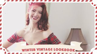 Vintage Winter Lookbook // Vlogmas Day 15