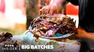 How 500 Pounds Of Lamb Barbacoa Is Cooked Every Weekend In Texcoco, Mexico | Big Batches