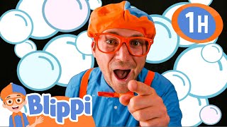 Blippi Plays With Bubbles! | 1 HOUR OF BLIPPI TOYS! | Educational Videos for Kids