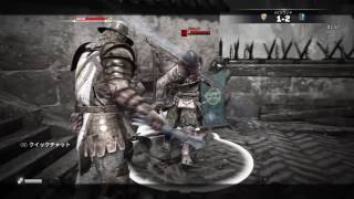 For Honor　コンカラーでいくデュエル3戦