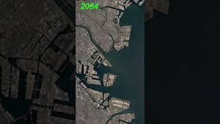 Tokyo Beach Over years, Japan||#shorts ||#timelapse ||#tokyo ||#japan