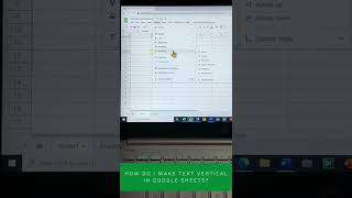 How do I make text vertical in Google Sheets?