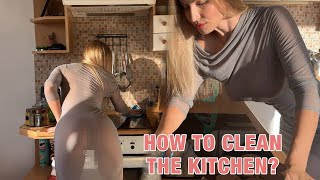 4K HOW to CLEAN KITCHEN? | transparent HOUSEWIFE secret hacks you never know with Lana Ocean 2024