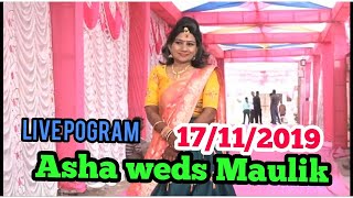 Asha weds Maulik live wedding mahadevpura 17/11/2019 Ratna studio 9724766626