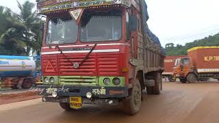 🛑 Ankol landslide | Trucks Taking Diversion Route #ankolalandslide #ankola