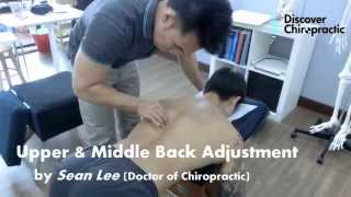 Gonstead Chiropractic Malaysia - Upper \u0026 Middle Back Knee Chest Adjustment