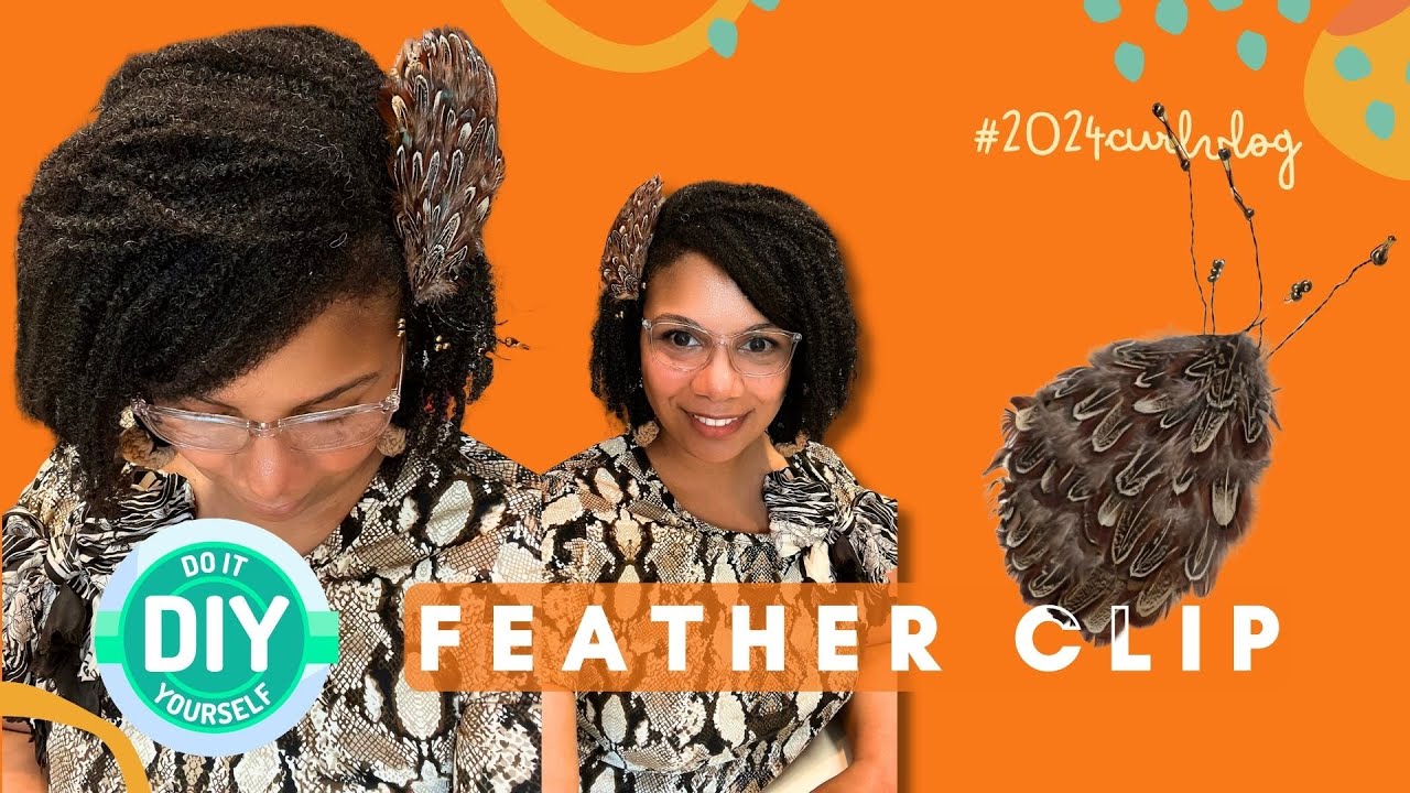 Diy Feather Hair Clip Tutorial Youtube