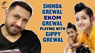 Shinda & Ekom Grewal playing with Gippy Grewal | Humble Kids
