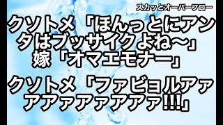 普段から「あんたブッサイクよね～」と嫁の容姿を貶しているクソトメにDQN返し!→クソトメ、ふじこ【スカッとオーバーフロー】