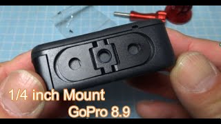 Changed to GoPro 8/9 / MAX 1/4 inch screw compatible mount