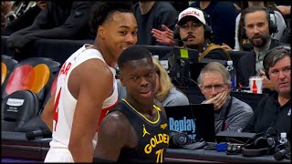 Scottie Barnes SWATS Dennis Schröder and STARES HIM DOWN 🫢