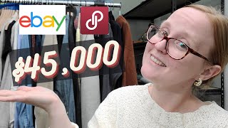 I Made $45,000 Selling On Ebay & Poshmark Part Time in 2020!