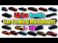 Names of All Cars in the Latest Car Parking Multiplayer Update