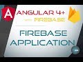 11. CREATE FIREBASE APPLICATION - Angular 4+ with Firebase & Material Design